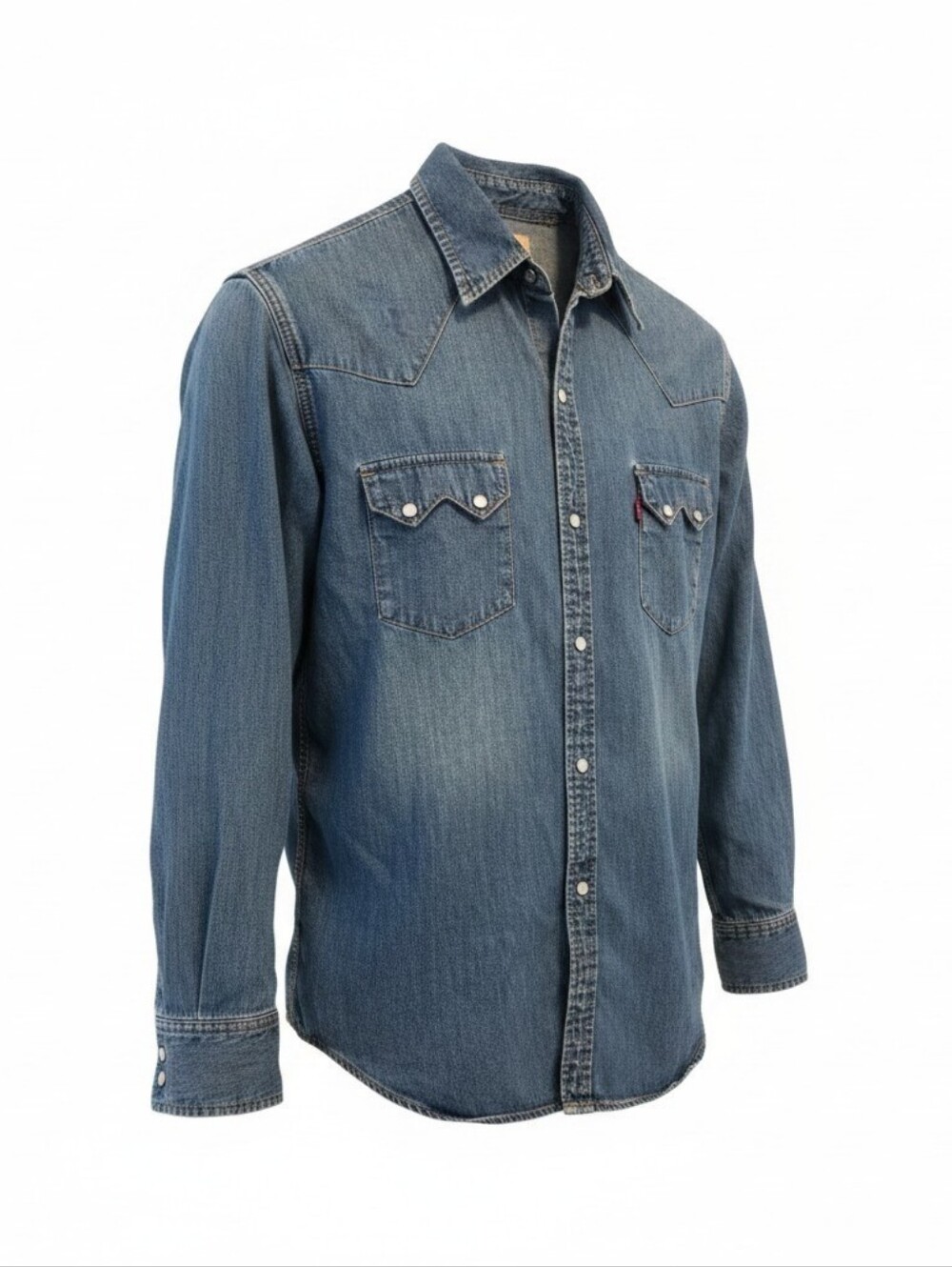 Levi's Light Blue Denim Western Shirt
